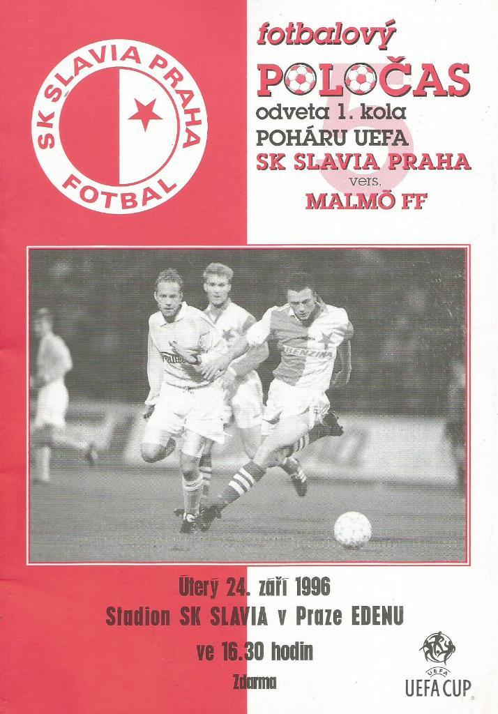 Slavia Praha, Czech Rep. v Malmo FF_Sveden_24.09._1996_UEFA cup.