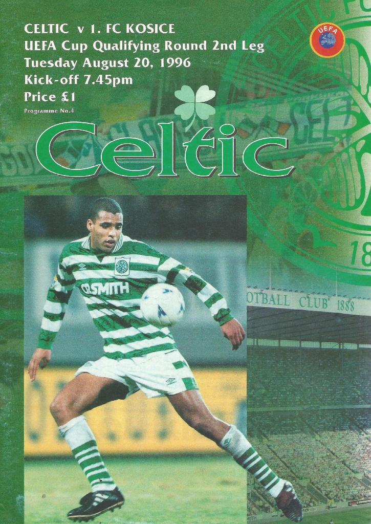 Celtic Glasgow Scotland v Kosice Slovakia_20.08. 1996_UEFA cup