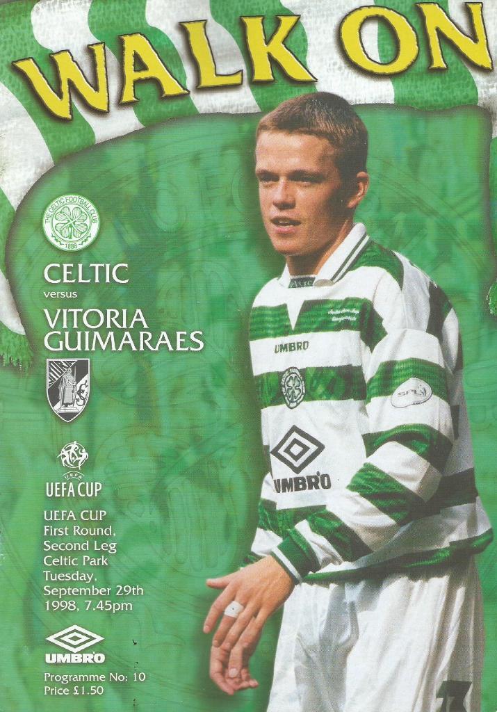 Celtic Glasgow Scotland v Vitoria _Guimaraes Portugal_29.09. 1998_UEFA cup