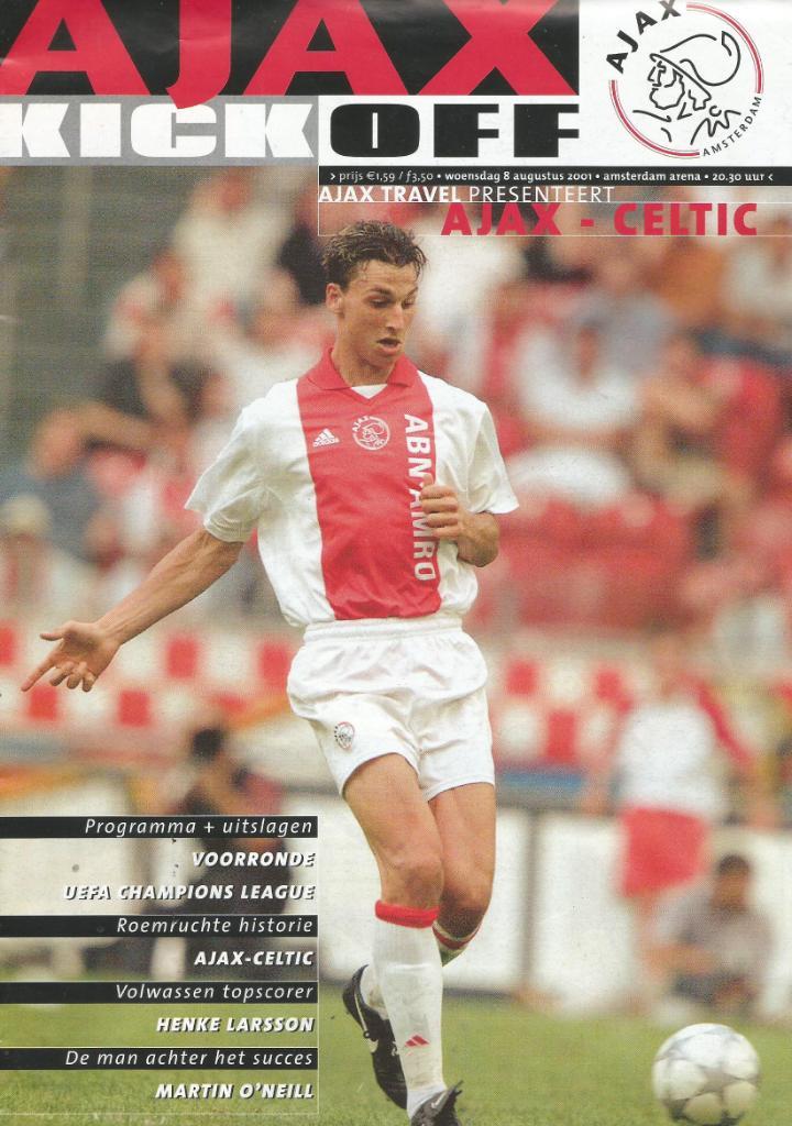 Ajax Amsterdam, Holland v Celtic Glasgow, Scotland_08.08._2001_