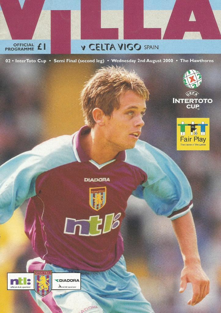 Aston Villa England v Celta Vigo_Spain_02.08. 2000_intertoto