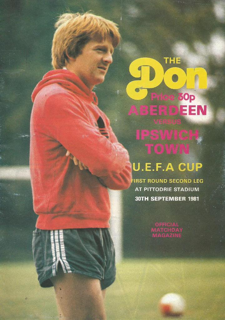 Aberdeen_Scotland v Ipswich_Town, England_30.09. 1981_UEFA_cup