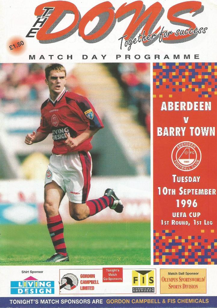 Aberdeen_Scotland v Barry_Town, Wales_10.09. 1996_UEFA_cup