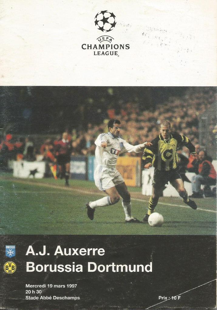 Auxerre France v Borussia_Dortmund, Germany_19.03._1997_Ch.L.