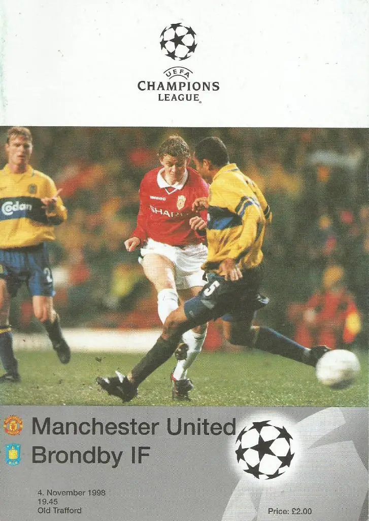 Manchester United England v Brondby IF_Denmark_04.11._1998_Ch.L.