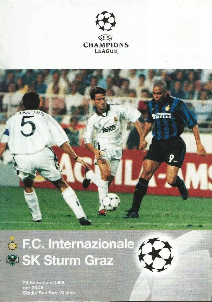 Internazionale Milan, Italy v Sturm _Graz, Austria_30.09._1998_Ch.L.