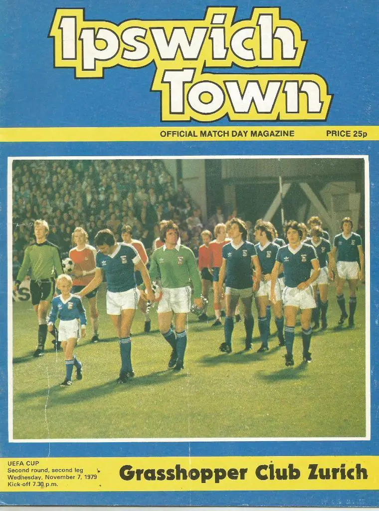 Ipswich Town England v Grasshoppers Zurich_ Sweissarland_07.11._1979_UEF A cup