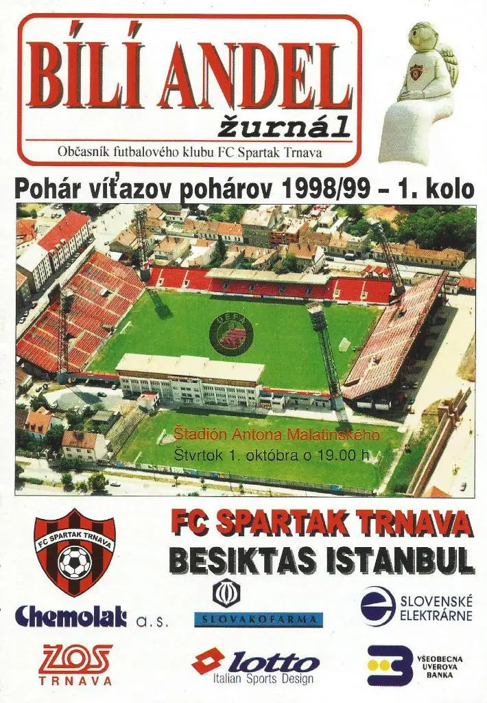 Spartak Trnava,_Slovakia v Besiktas Istanbul, Turkey_01.10._1998_ECWC