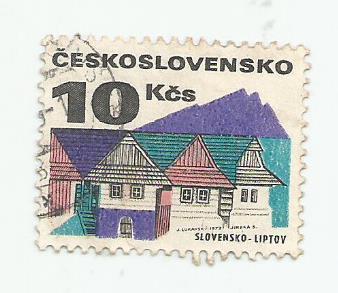 марка . почта Ceskoslovensko_Slovensko-lip tov_гашеная,