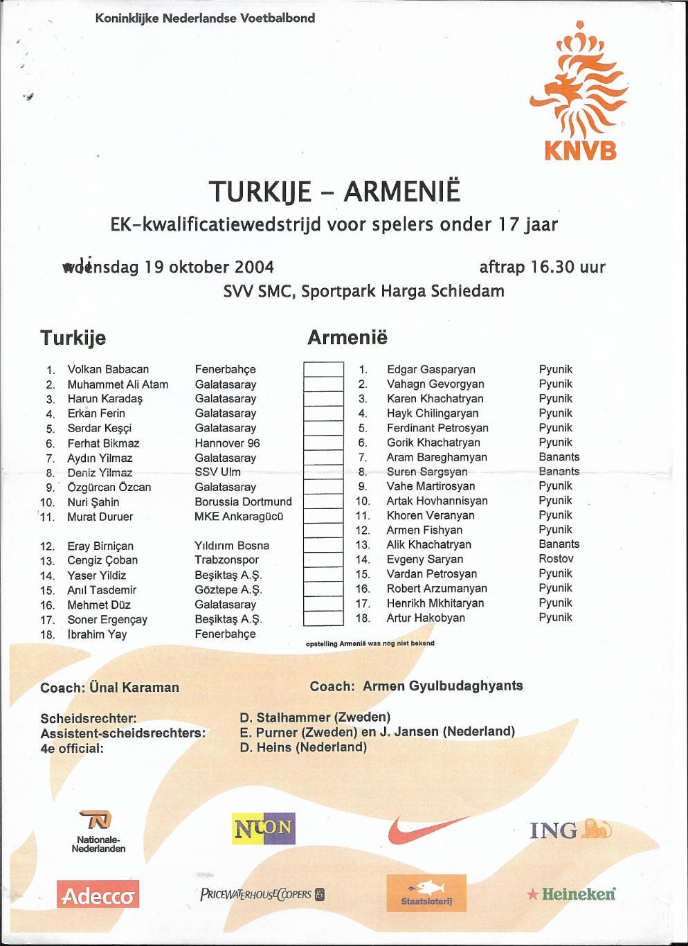TURKIJE v ARMENIE_19.10.2004_kwalifica tiewedstrijd_17-jaar- старт._протокол