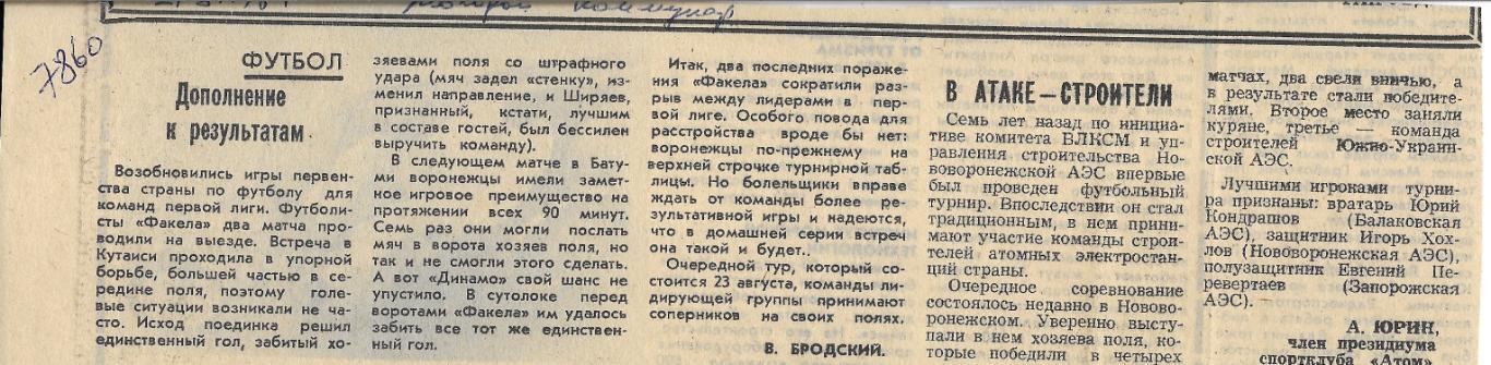 Обзор_матчей_воронежского ФАКЕЛА. _1984_(7860)
