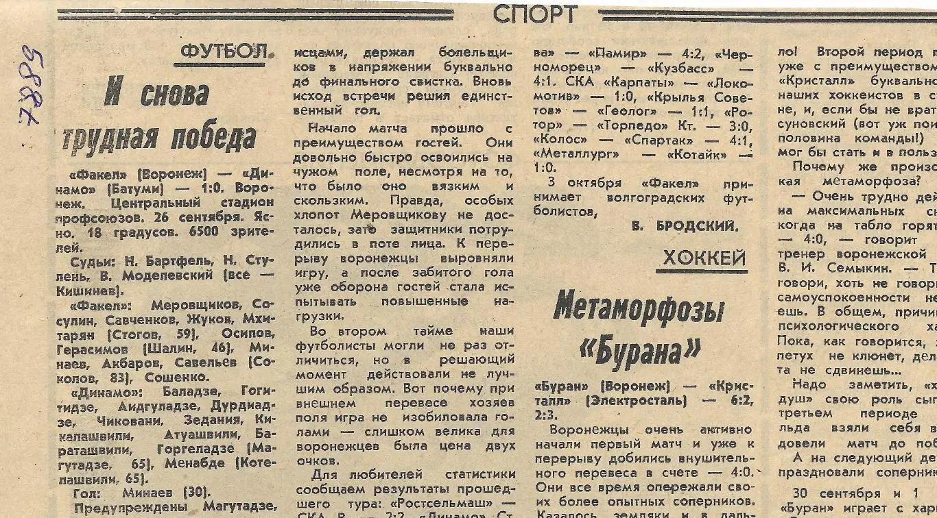 Обзор_матчей_воронежского ФАКЕЛА. _1987_(7889)