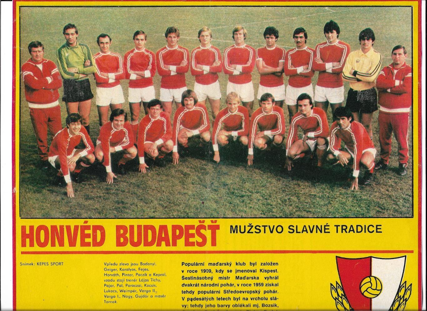 HONVED_BUDAPEST_из журнала Stadion_1980.