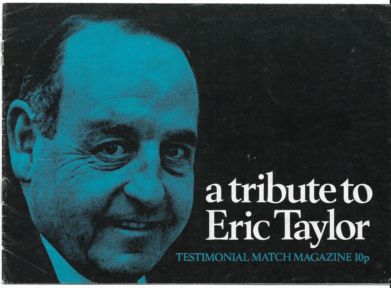 программа_Прощальный матч _Eric_Taylor_ 1974_England v The_Owls