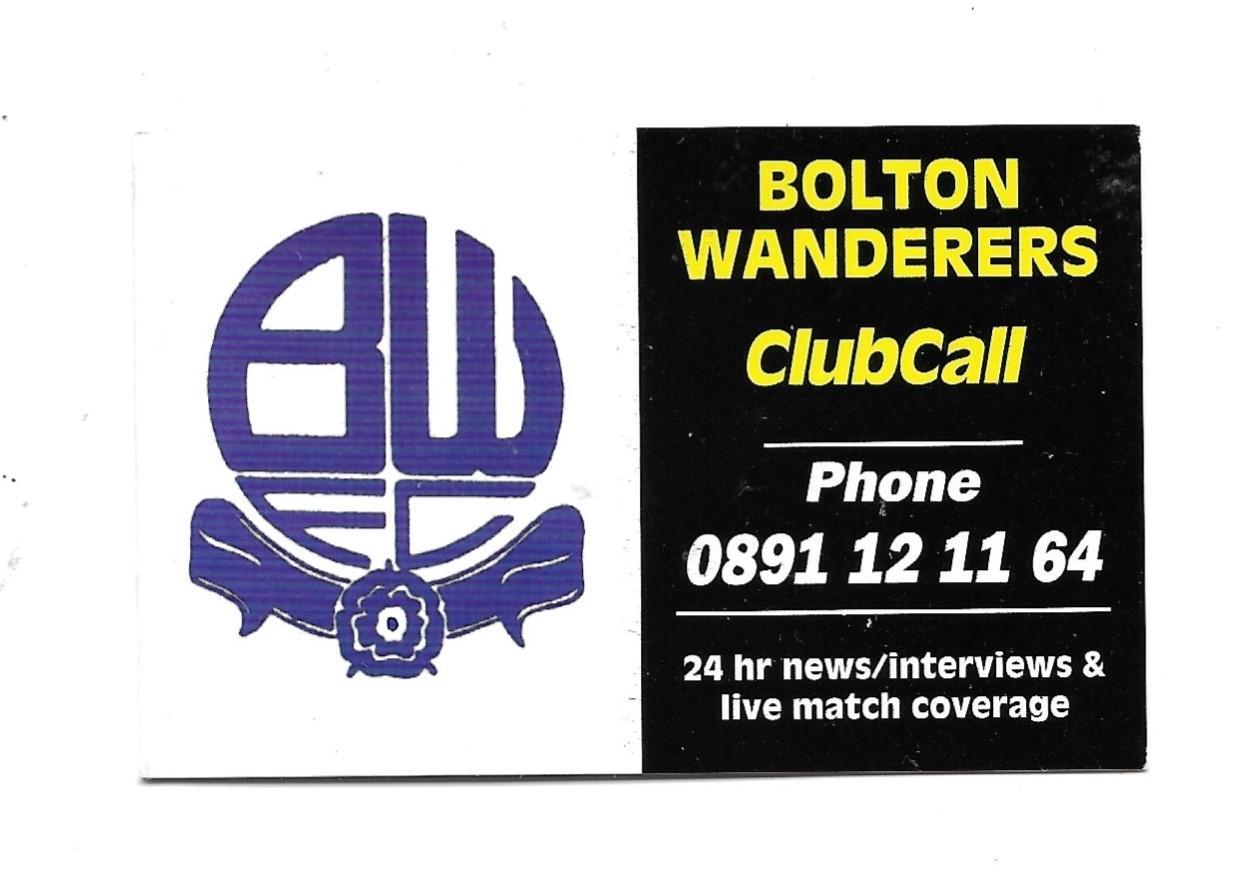BOLTON_WANDERERS _England_ clubcall