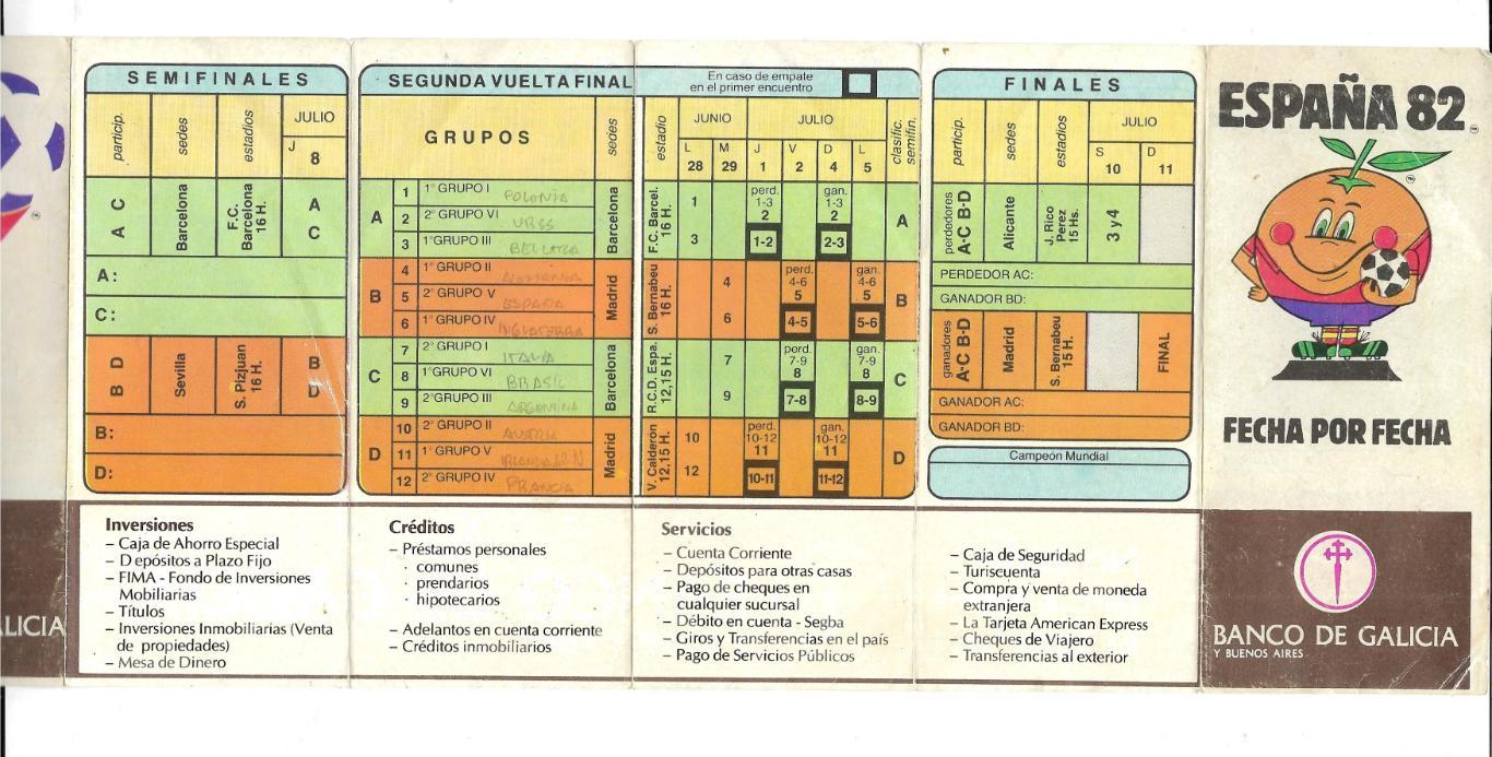 сувенир _буклет _ESPANA - 82 _World_cup_1982