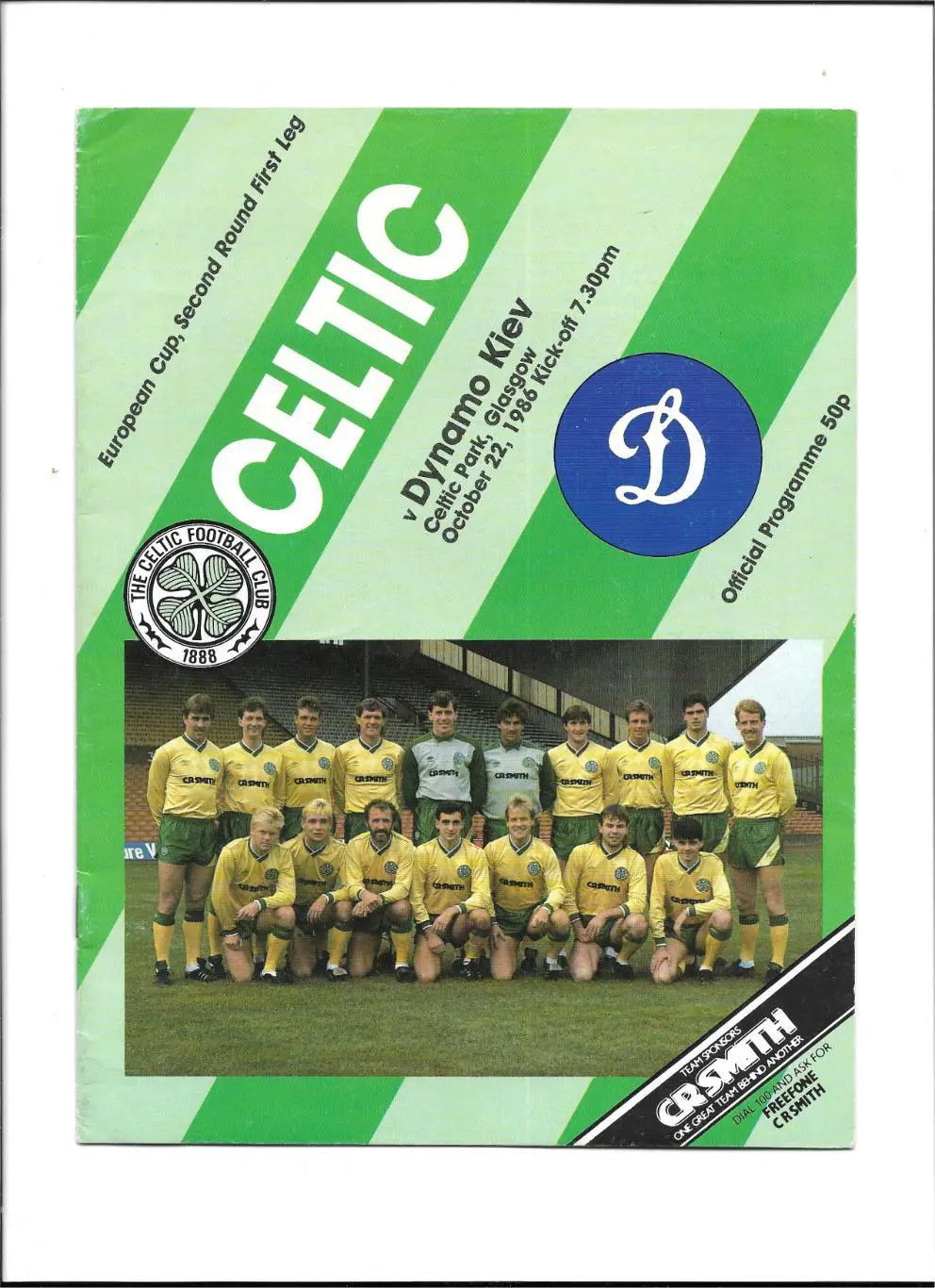Celtic_Glasgow v Dinamo _Kiev _22.10. 1986_ECh