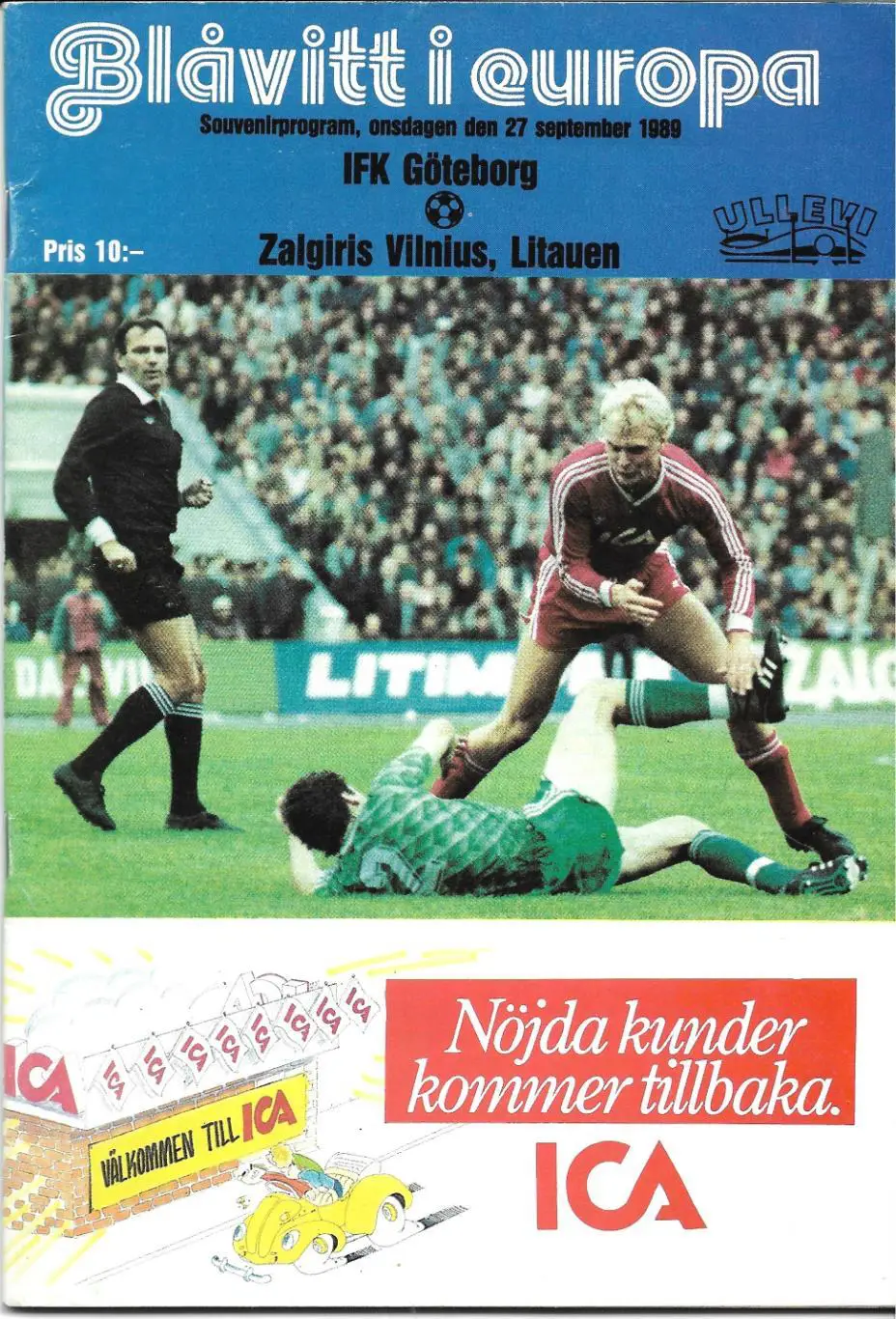 IFK _Geteborg_v_Zalgiris _Vilnius_ 27.09. 1989_ UEFA
