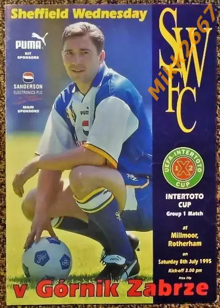 Sheffield Wednesday (Eng) - Gornik Zabrze (POl), Кубок Интертото 1995/1996