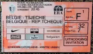 Бельгия - Чехия. Товарищеский матч национальных сборных команд.