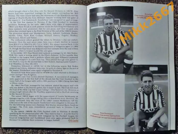 Sunderland A.F.C. 1890-1990 - 100 Years of League football 5