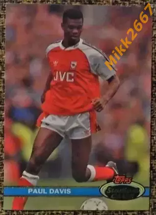 Paul Davis (Arsenal). Коллекция TOPPS Stadium Club Английская Премьер-Лига 92-93