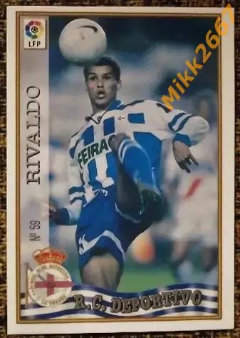 RIVALDO (R.C.Deportivo). Коллекция MUNDICROMO Испанская Лига 1997-1998