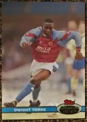 Dwight Yorke. Коллекция TOPPS Stadium Club Английская Премьер-Лига 92-93
