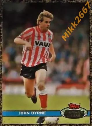 John Byrne. Коллекция TOPPS Stadium Club Английская Премьер-Лига 92-93