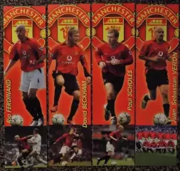 Набор закладок для книг Лучшие игроки футбольного клуба Манчестер Юнайтед.