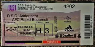 Андерлехт(Бельгия) - Рапид (Бухарест, Румыния), Лига Чемпионов УЕФА 2003/2004.