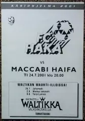 Хака (Валкеакоски) – Маккаби (Хайфа), Лига Чемпионов УЕФА 2001/2002