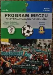 Гроцлин (Польша) - Атлантас (Литва),Кубок УЕФА 2003/2004.