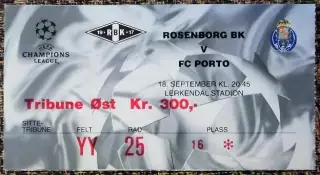 Rosenborg BK (Norway) - FC Porto (Portugal). Лига Чемпионов УЕФА 2001/2002