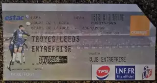 Труа (Франция) - Лидс (Англия). Кубок УЕФА 2001/2002