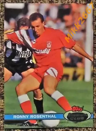 Ronny Rosenthal. Коллекция TOPPS Stadium Club Английская Премьер-Лига 92-93