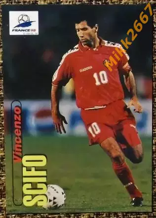 Vincenzo SCIFO. Коллекция PANINI Чемпионат Мира 1998 (коллекционные карточки)