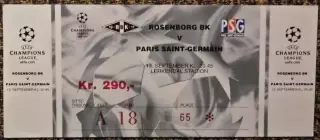 Rosenborg BK (Norway) - PSG (France). Лига Чемпионов УЕФА 2000/2001