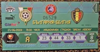 Болгария - Бельгия. Отборочный матч ЧЕ-2004.