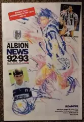 WBA - READING, Barclays League Division Two, 1992-1993