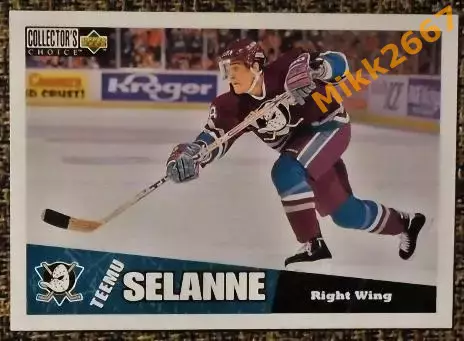 Teemu SELANNE. Коллекция Collector's Choice NHL 1996-1997