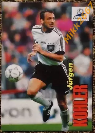Jurgen KOHLER. Коллекция PANINI Чемпионат Мира 1998 (коллекционные карточки)