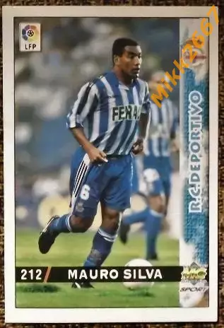 MAURO SILVA. Коллекция MUNDICROMO Испанская Лига 1998-1999