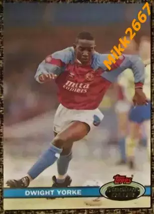Dwight YORKE. Коллекция TOPPS Stadium Club Английская Премьер-Лига 92-93