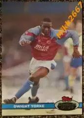 Dwight YORKE. Коллекция TOPPS Stadium Club Английская Премьер-Лига 92-93