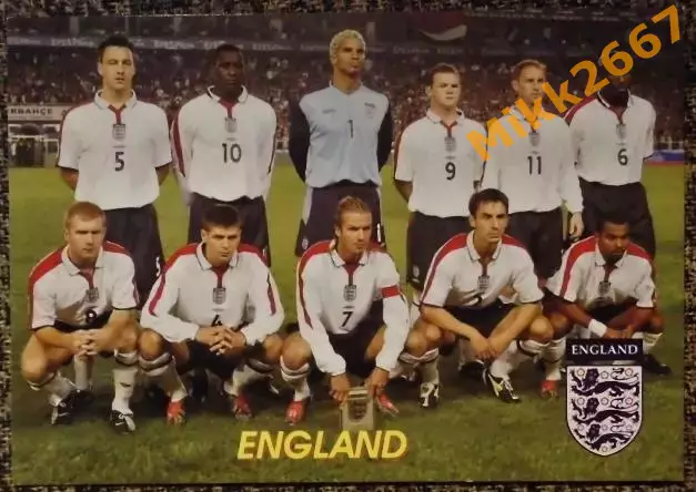 Сборная команда ENGLAND / АНГЛИЯ, В мире ФУТБОЛА- 345