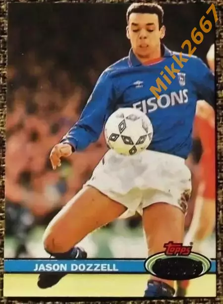 Jason DOZZELL. Коллекция TOPPS Stadium Club Английская Премьер-Лига 92-93