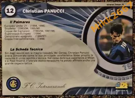 Christian PANUCCI. Коллекция DS Интер 2000 1