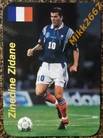 Календарик Zinedine ZIDANE / В мире футбола 2001