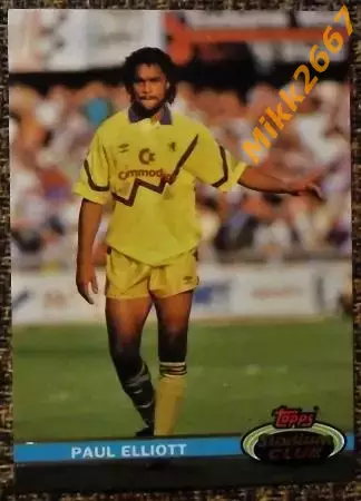 Paul ELLIOTT. Коллекция TOPPS Stadium Club Английская Премьер-Лига 92-93